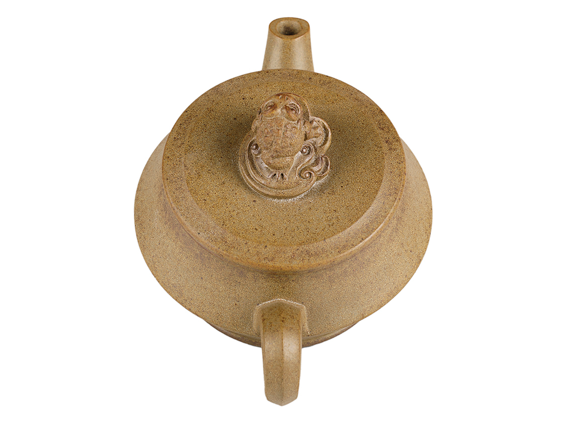 Чайник # 51906, дровяной обжиг/исинская глина, ручная работа, 130 мл.