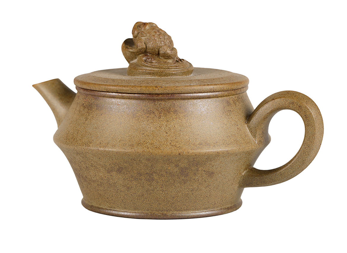 Чайник # 51906, дровяной обжиг/исинская глина, ручная работа, 130 мл.