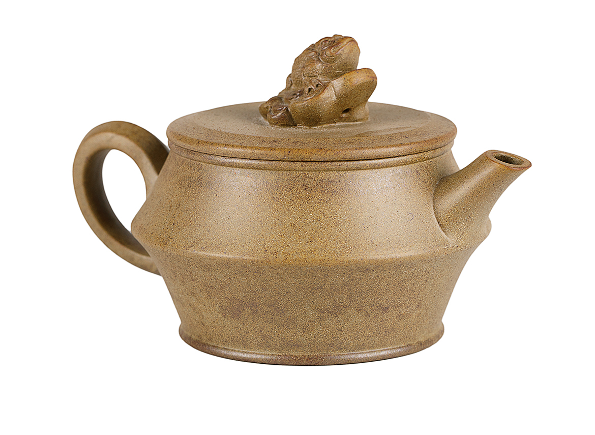 Чайник # 51906, дровяной обжиг/исинская глина, ручная работа, 130 мл.