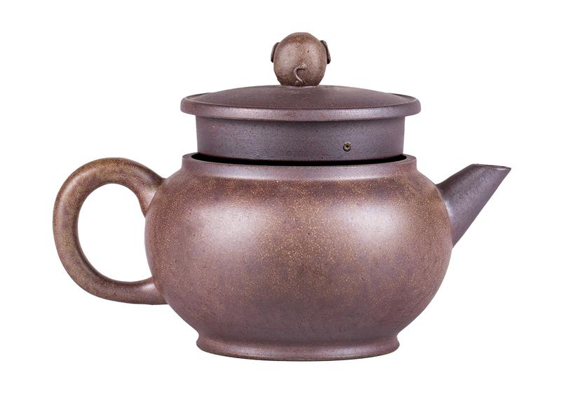 Чайник # 51907, дровяной обжиг/исинская глина, ручная работа, 180 мл.