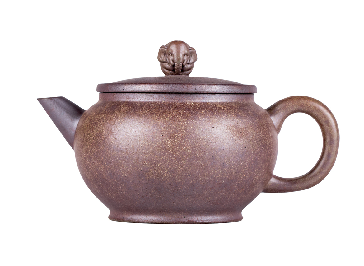 Чайник # 51907, дровяной обжиг/исинская глина, ручная работа, 180 мл.