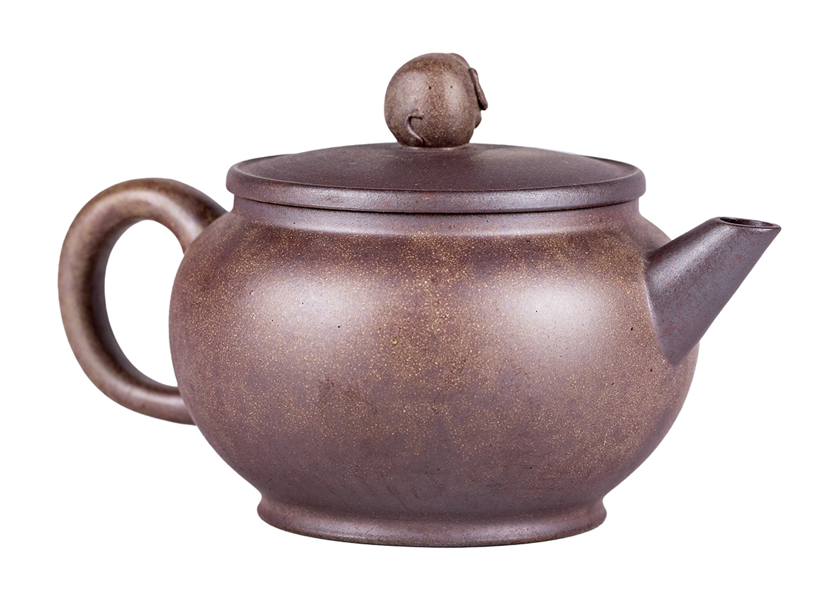 Чайник # 51907, дровяной обжиг/исинская глина, ручная работа, 180 мл.