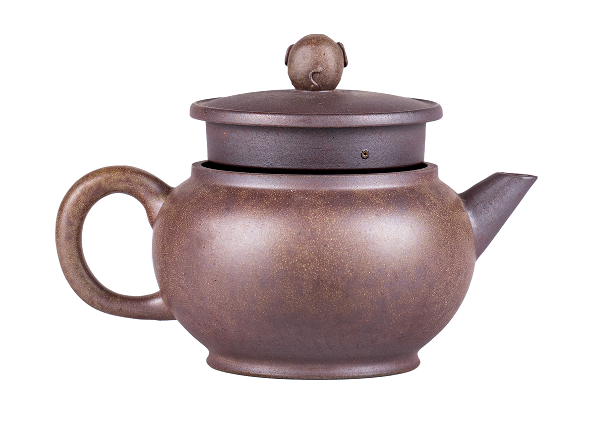 Чайник # 51907, дровяной обжиг/исинская глина, ручная работа, 180 мл.