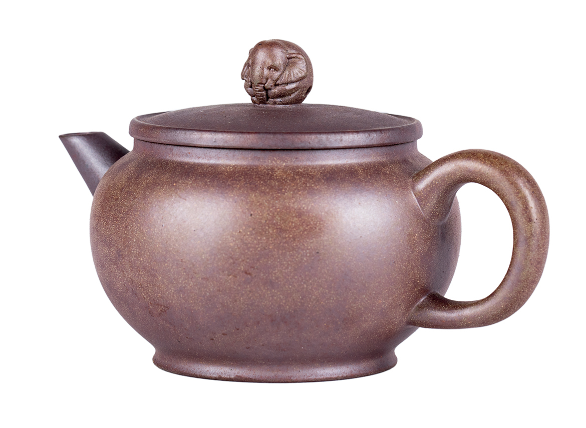 Чайник # 51907, дровяной обжиг/исинская глина, ручная работа, 180 мл.