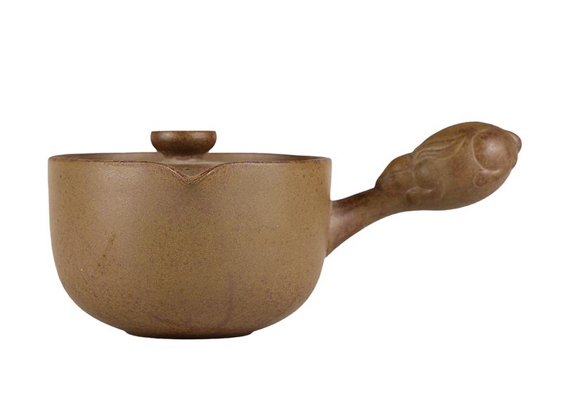 Чайник # 51908, дровяной обжиг/исинская глина, ручная работа, 125 мл.