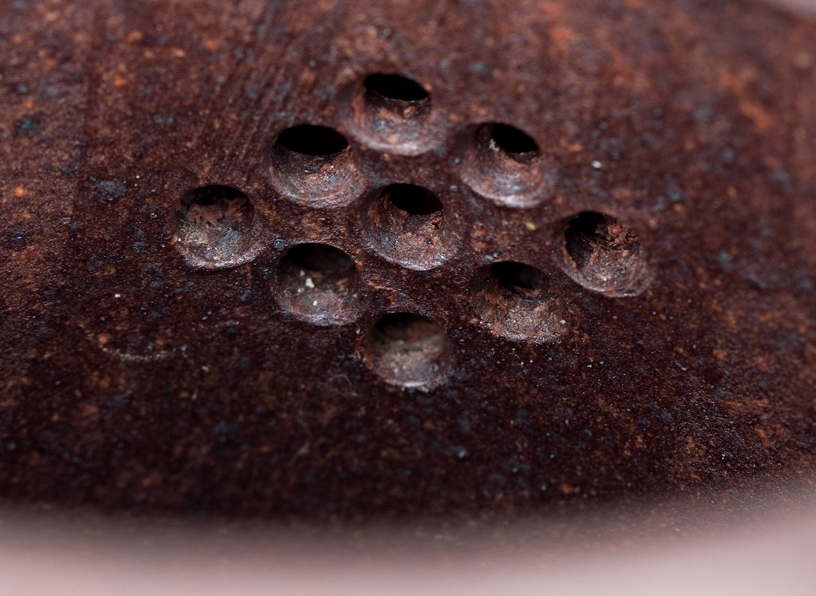 Чайник # 51911, дровяной обжиг/исинская глина, ручная работа,  220 мл.