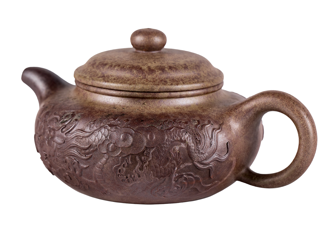 Чайник # 51912, дровяной обжиг/исинская глина, ручная работа, 300 мл.