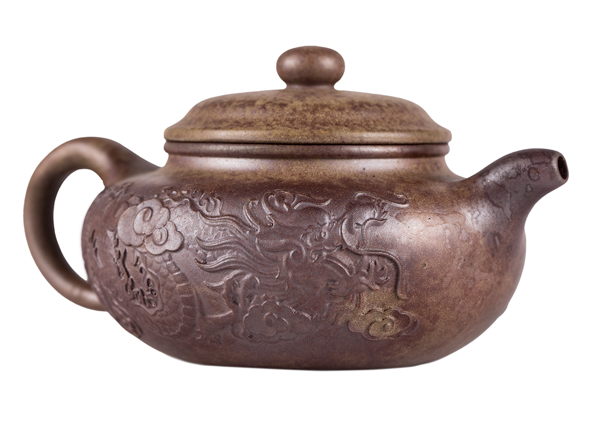 Чайник # 51912, дровяной обжиг/исинская глина, ручная работа, 300 мл.
