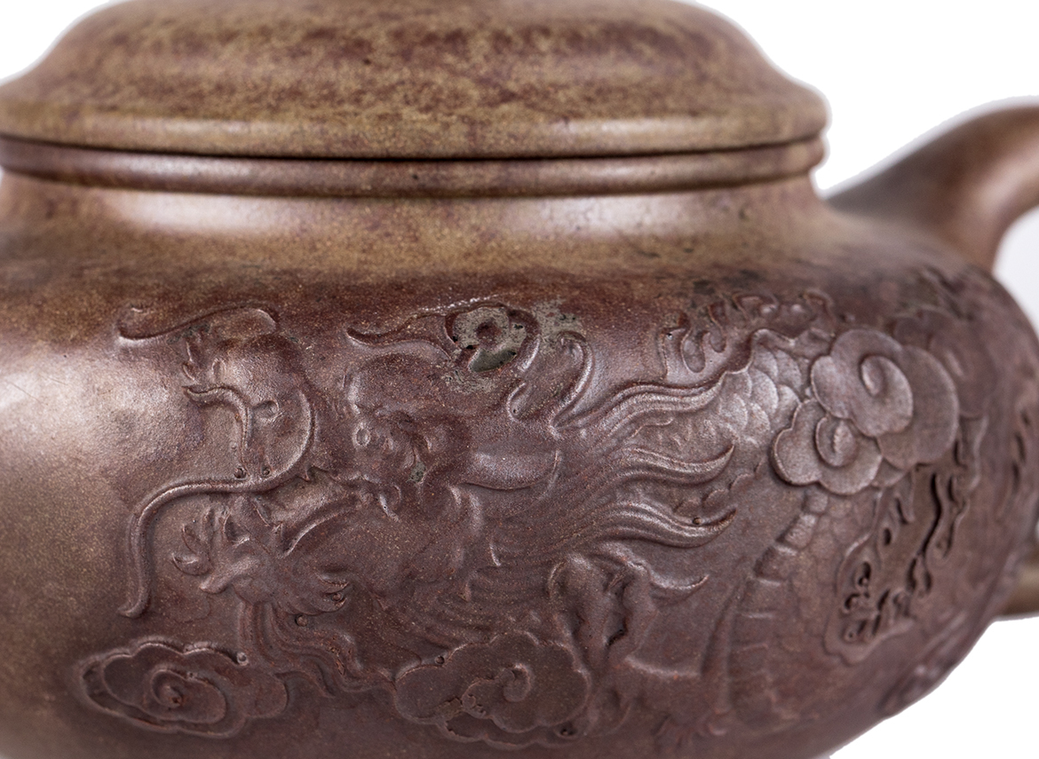 Чайник # 51912, дровяной обжиг/исинская глина, ручная работа, 300 мл.