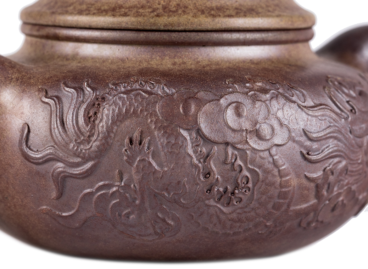 Чайник # 51912, дровяной обжиг/исинская глина, ручная работа, 300 мл.