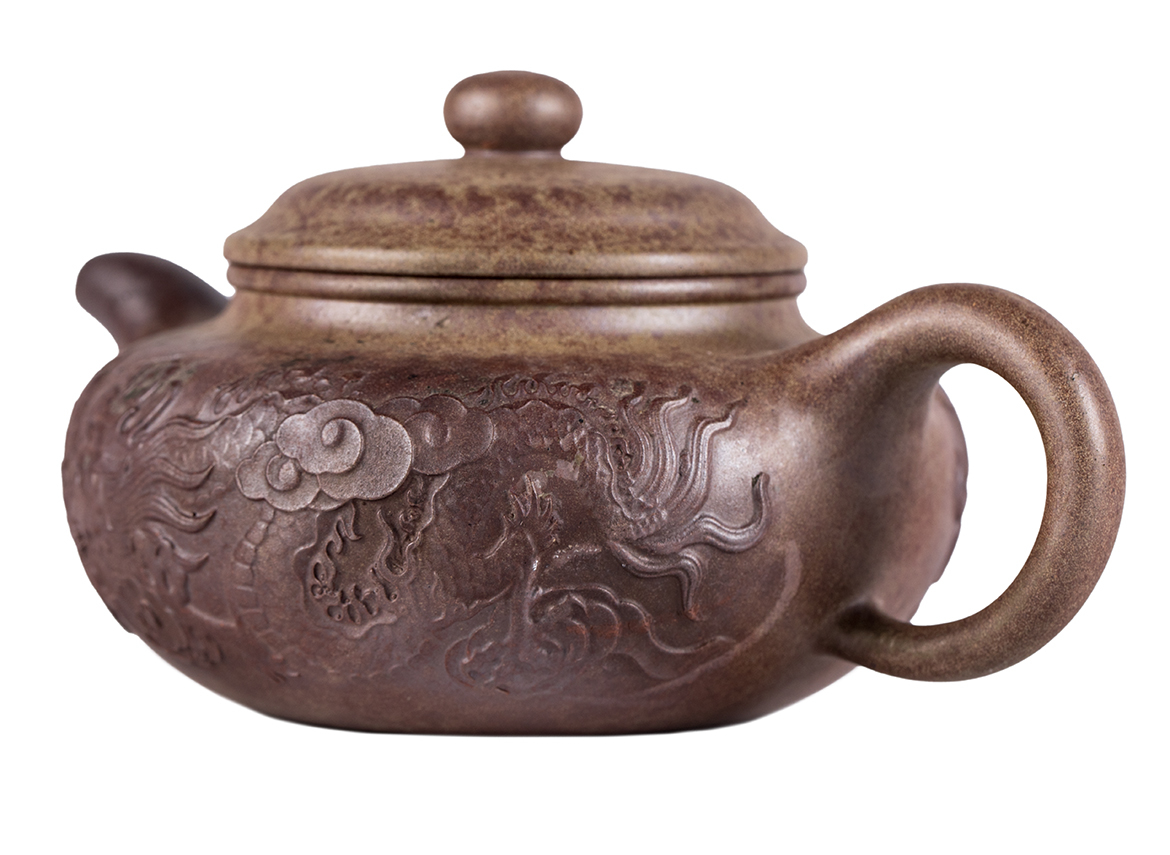 Чайник # 51912, дровяной обжиг/исинская глина, ручная работа, 300 мл.