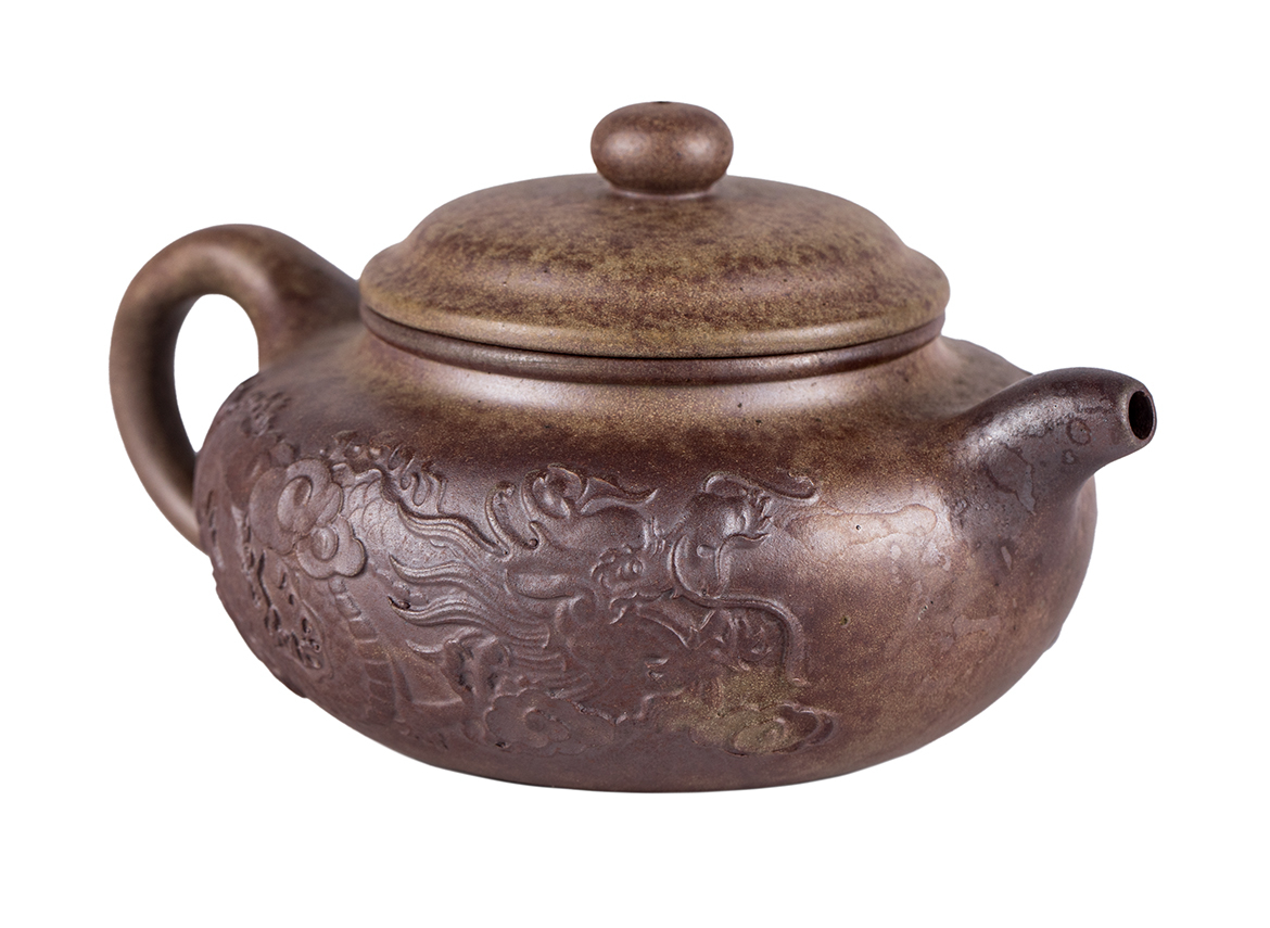 Чайник # 51912, дровяной обжиг/исинская глина, ручная работа, 300 мл.