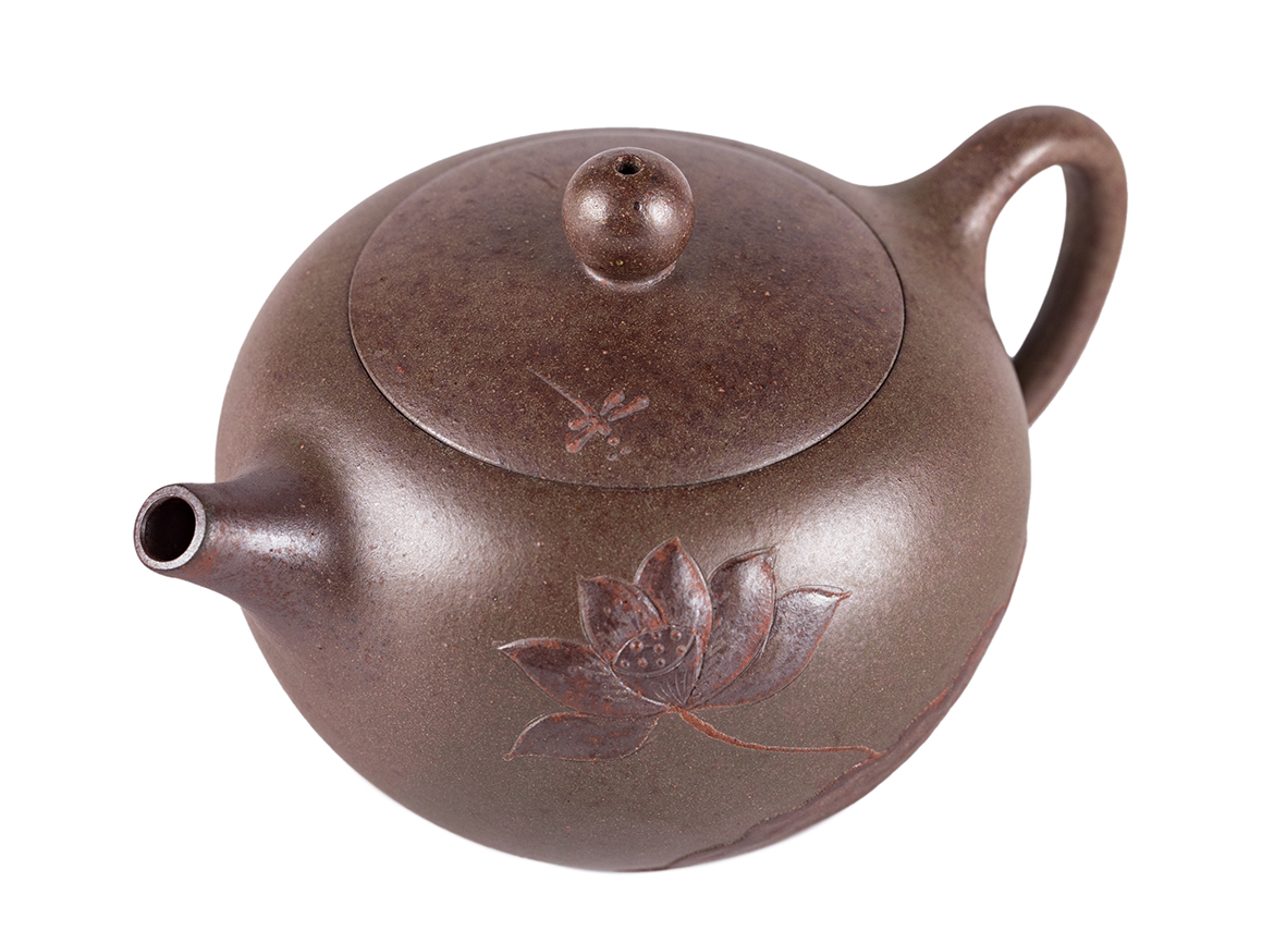 Чайник # 51917, дровяной обжиг/исинская глина, ручная работа, 110 мл.