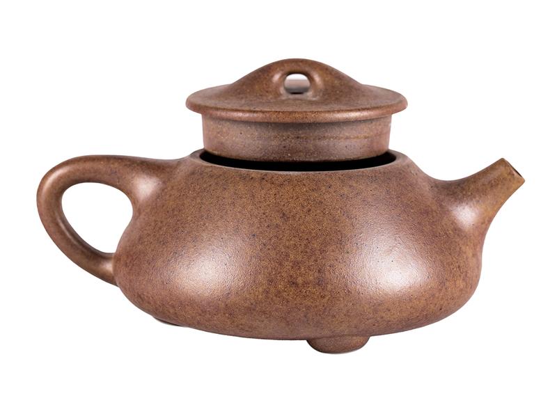 Чайник # 51920, дровяной обжиг/исинская глина, ручная работа, 190 мл.