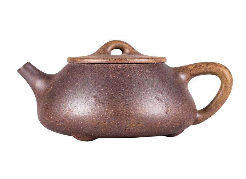 Чайник # 51921, дровяной обжиг/исинская глина, ручная работа, 190 мл.