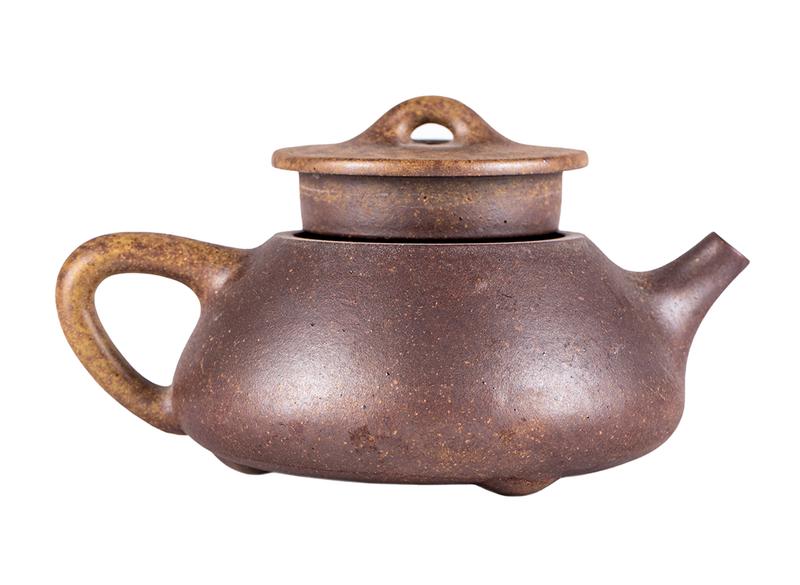 Чайник # 51921, дровяной обжиг/исинская глина, ручная работа, 190 мл.