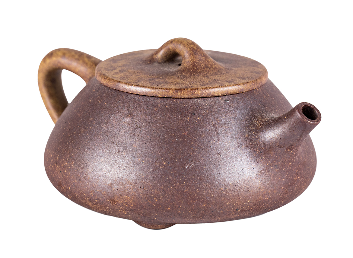 Чайник # 51921, дровяной обжиг/исинская глина, ручная работа, 190 мл.