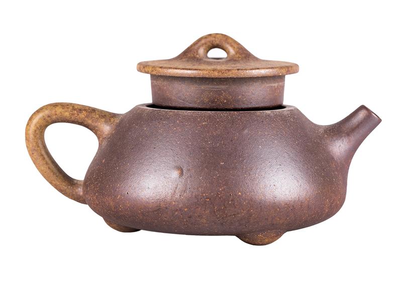 Чайник # 51922, дровяной обжиг/исинская глина, ручная работа, 190 мл.