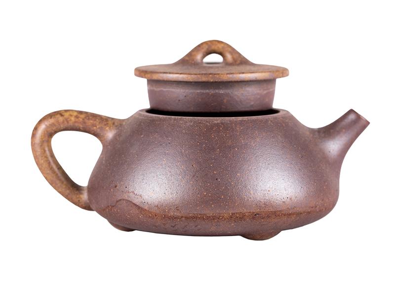 Чайник # 51923, дровяной обжиг/исинская глина, ручная работа, 190 мл.