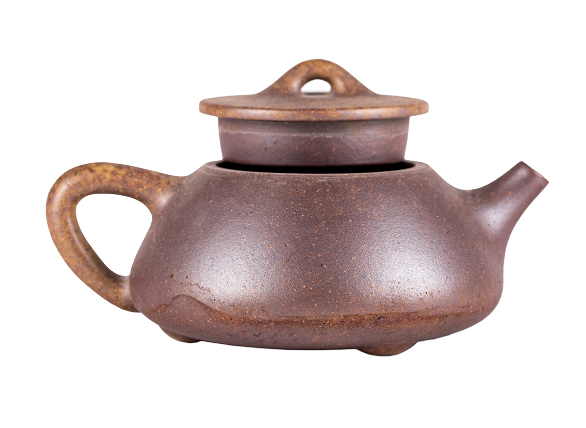 Чайник # 51923, дровяной обжиг/исинская глина, ручная работа, 190 мл.