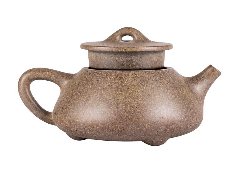Чайник # 51924, дровяной обжиг/исинская глина, ручная работа, 190 мл.