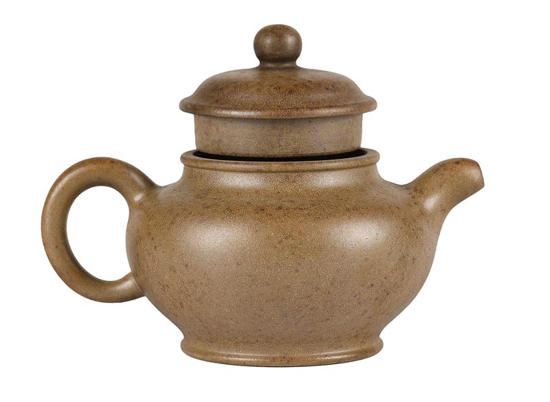 Чайник # 51929, дровяной обжиг/исинская глина, ручная работа, 180 мл.