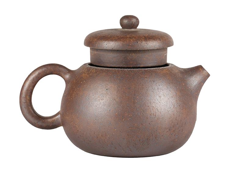Чайник # 51930, дровяной обжиг/исинская глина, ручная работа, 200 мл.