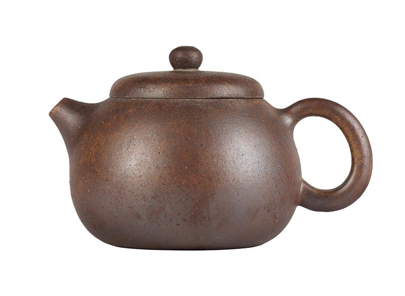 Чайник # 51930, дровяной обжиг/исинская глина, ручная работа, 200 мл.