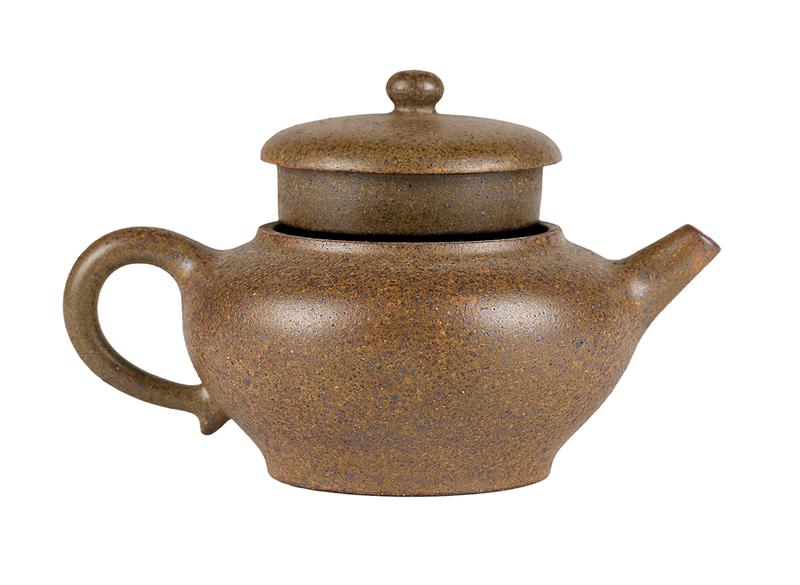 Чайник # 51943, дровяной обжиг/исинская глина, ручная работа, 220 мл.