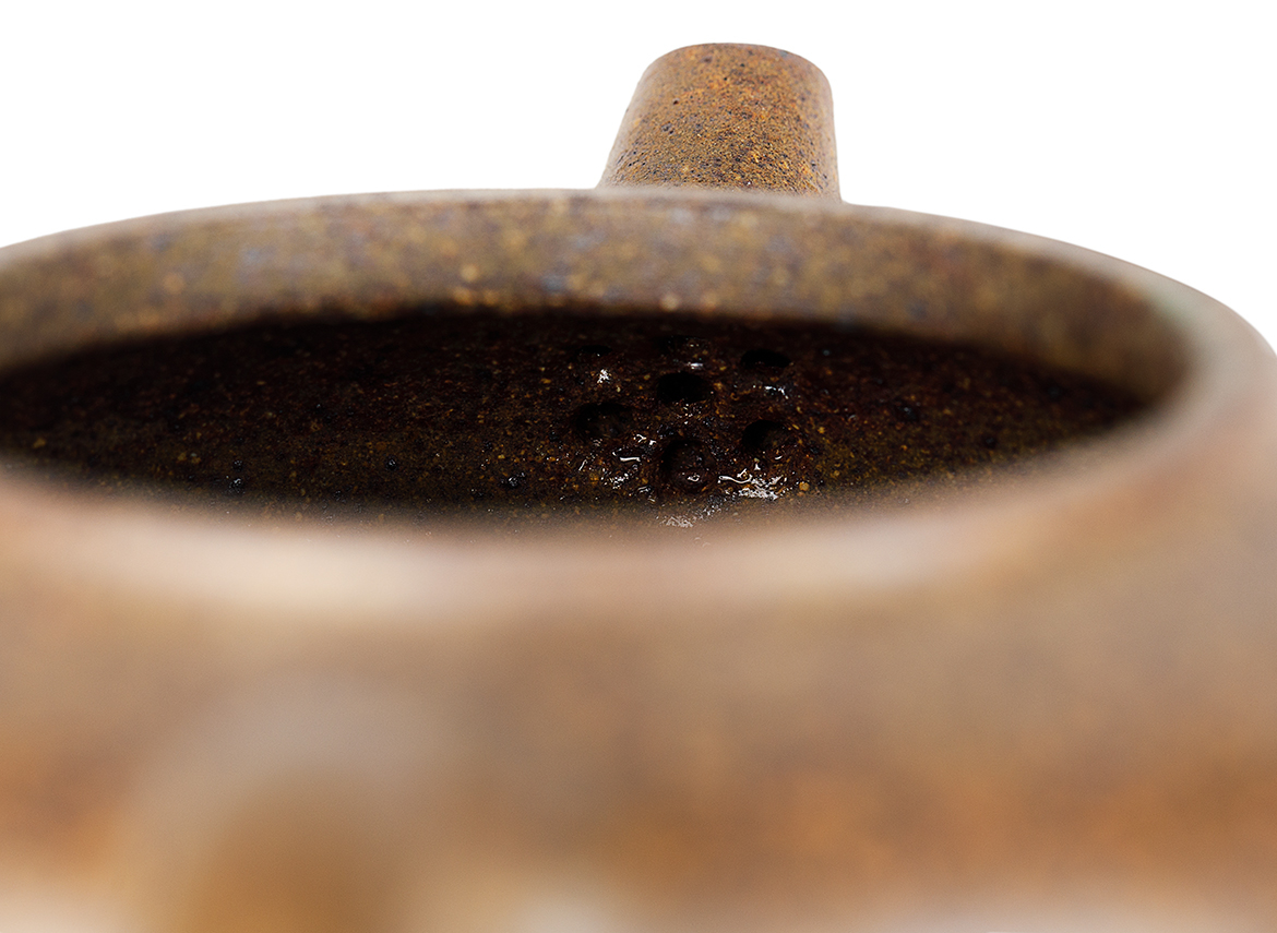 Чайник # 51943, дровяной обжиг/исинская глина, ручная работа, 220 мл.