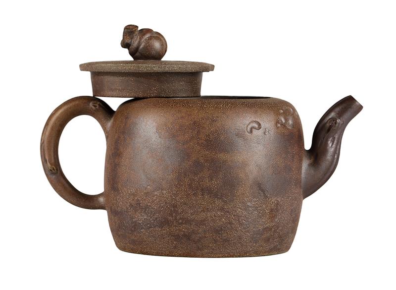 Чайник # 51945, дровяной обжиг/исинская глина, ручная работа, 170 мл.