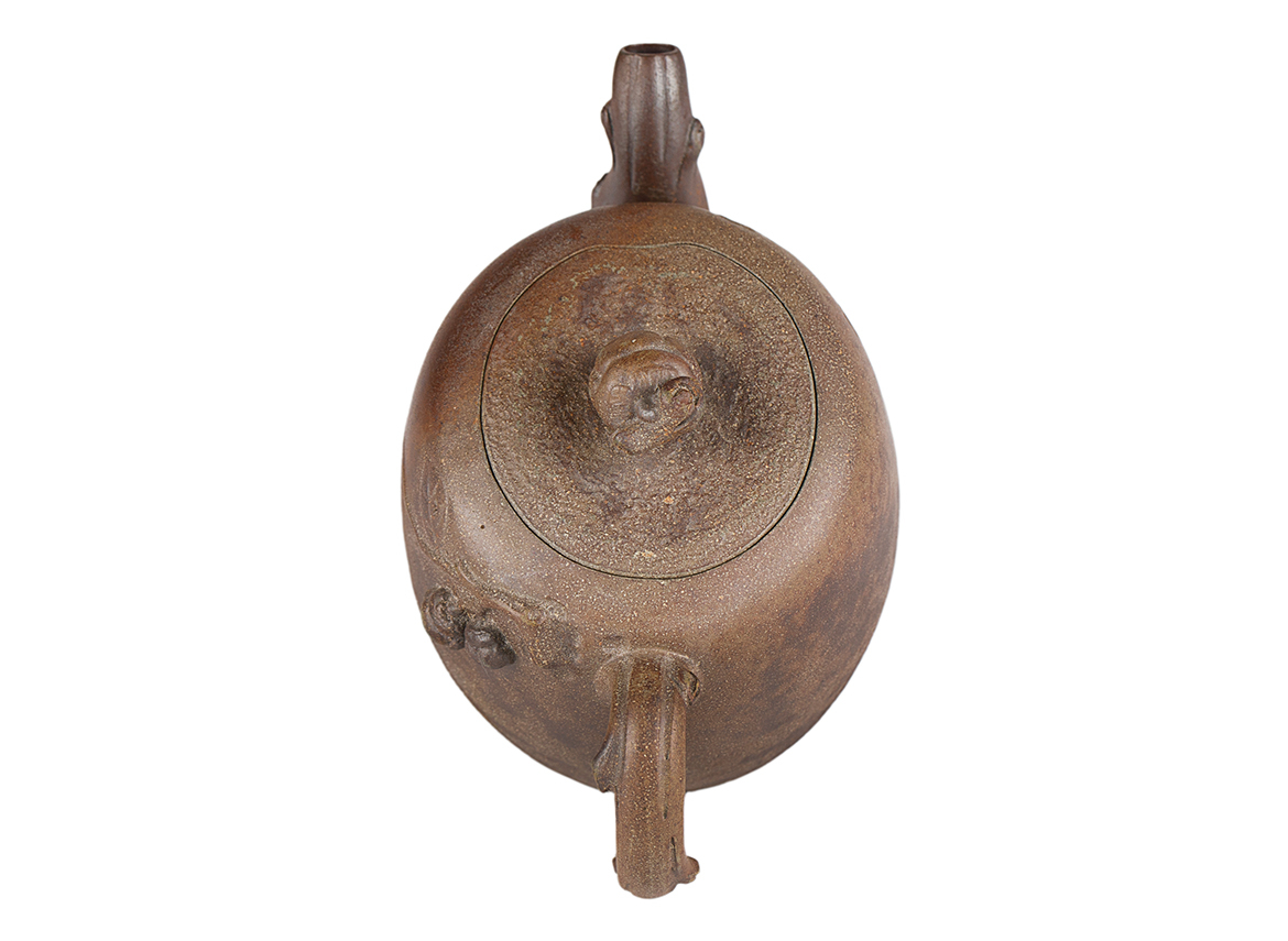 Чайник # 51945, дровяной обжиг/исинская глина, ручная работа, 170 мл.