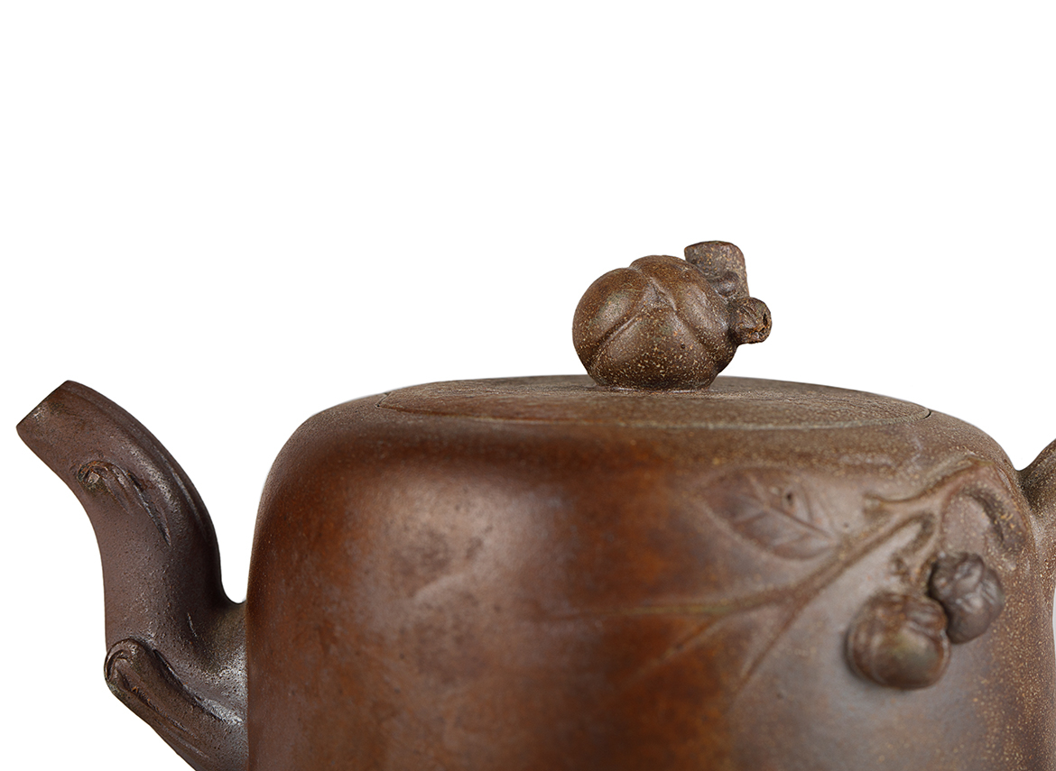 Чайник # 51945, дровяной обжиг/исинская глина, ручная работа, 170 мл.