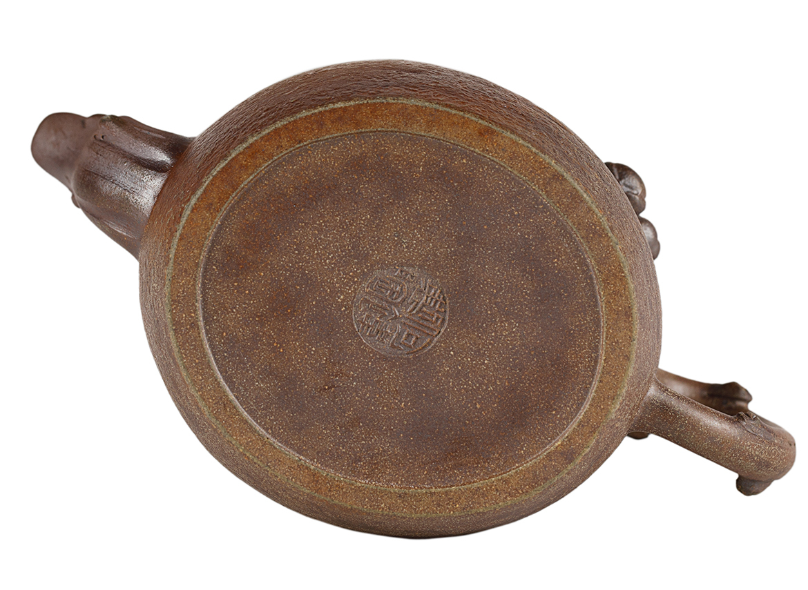 Чайник # 51945, дровяной обжиг/исинская глина, ручная работа, 170 мл.