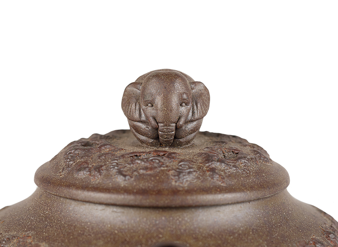 Чайник # 51946, дровяной обжиг/исинская глина, ручная работа, 140 мл.