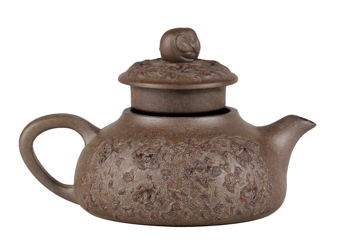 Чайник # 51946, дровяной обжиг/исинская глина, ручная работа, 140 мл.