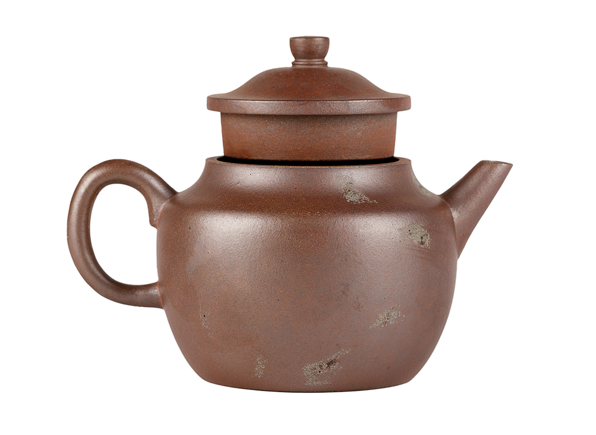 Чайник # 51948, дровяной обжиг/исинская глина, ручная работа, 210 мл.