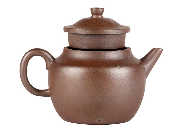 Чайник # 51949, дровяной обжиг/исинская глина, ручная работа, 210 мл.