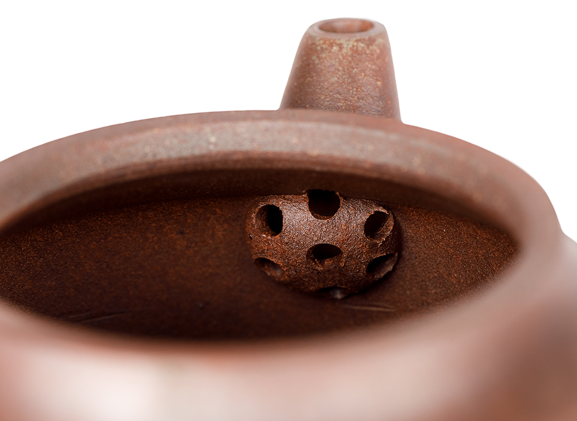 Чайник # 51949, дровяной обжиг/исинская глина, ручная работа, 210 мл.