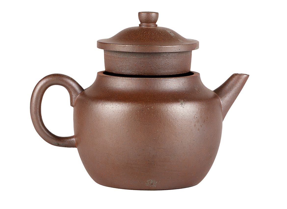 Чайник # 51949, дровяной обжиг/исинская глина, ручная работа, 210 мл.