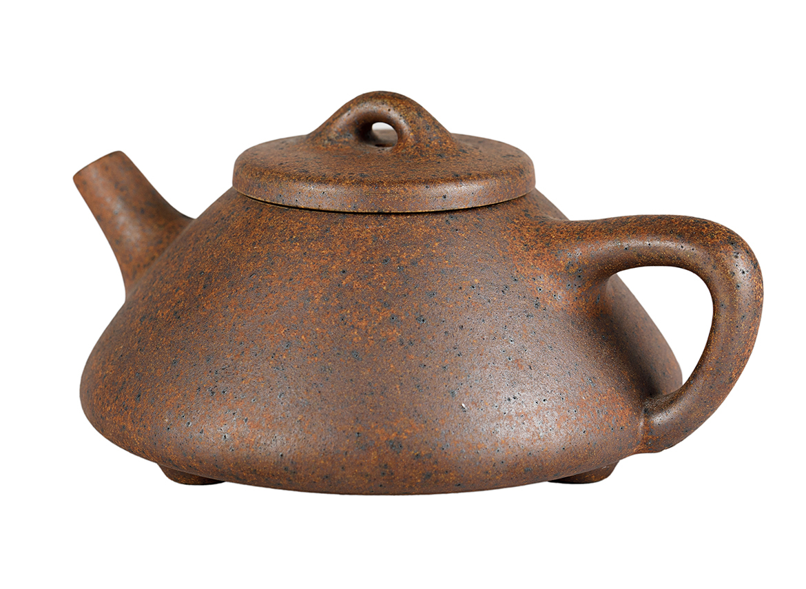 Чайник # 51950, дровяной обжиг/исинская глина, ручная работа, 170 мл.