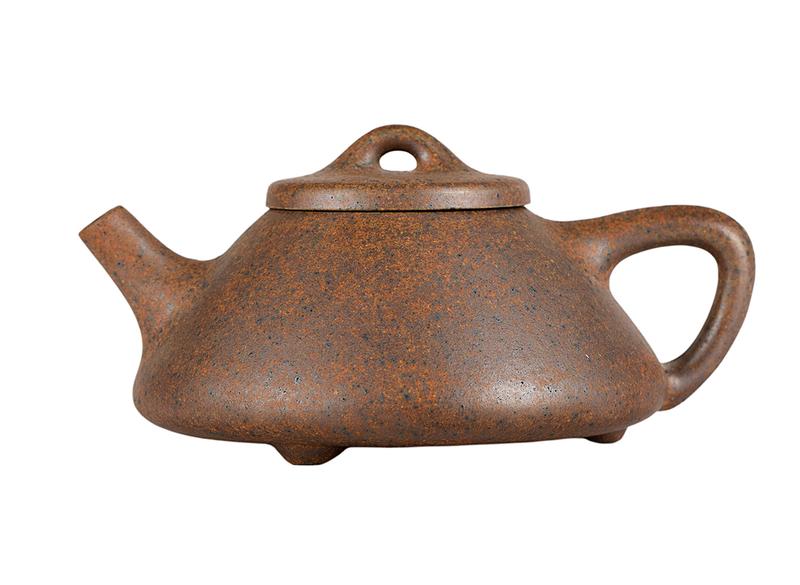 Чайник # 51951, дровяной обжиг/исинская глина, ручная работа, 170 мл.
