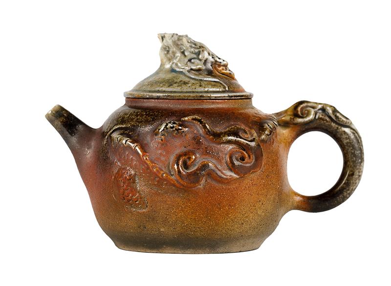 Чайник # 51952, дровяной обжиг, керамика Дэхуа, ручная работа, 230 мл.