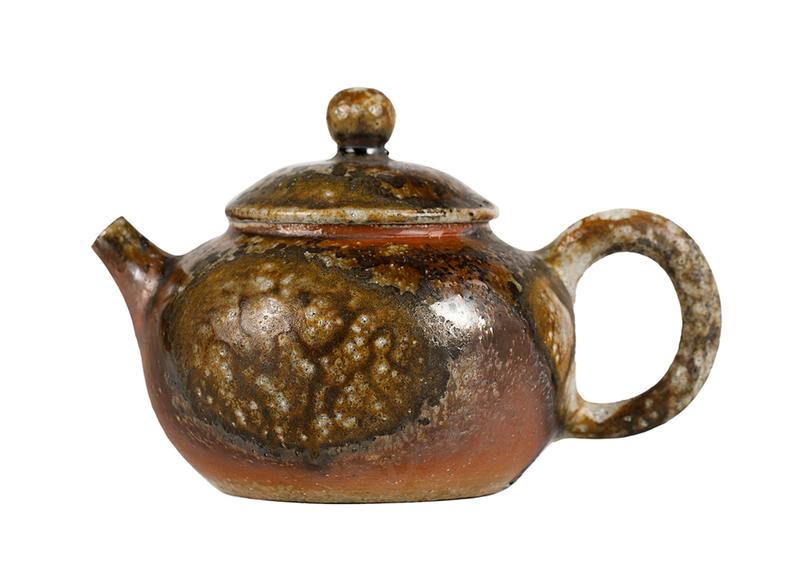 Чайник # 51953, дровяной обжиг, керамика Дэхуа, ручная работа, 170 мл.