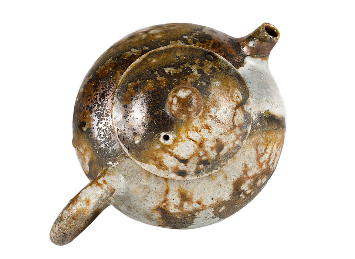 Чайник # 51953, дровяной обжиг, керамика Дэхуа, ручная работа, 170 мл.