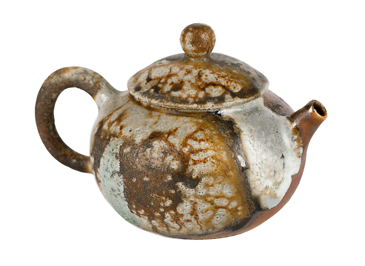 Чайник # 51953, дровяной обжиг, керамика Дэхуа, ручная работа, 170 мл.