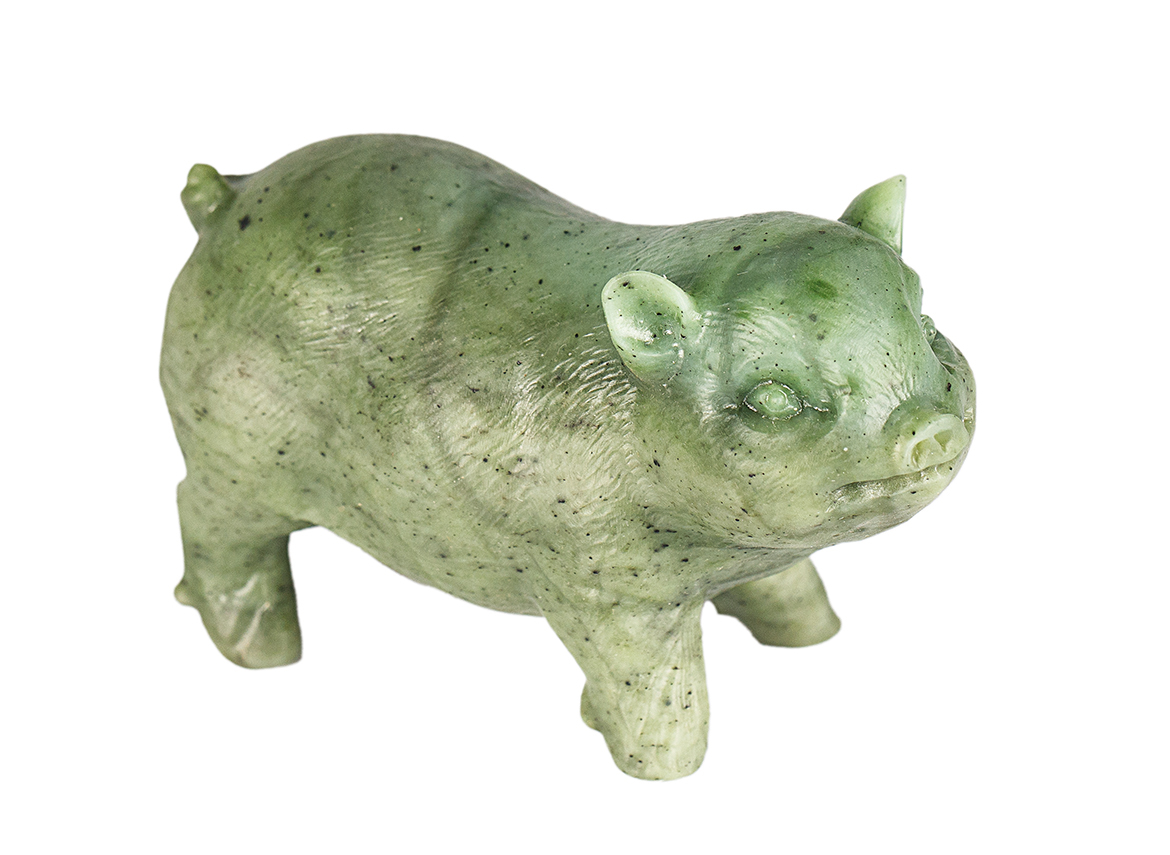 Украшение (фигурка Поросёнка) # 51998, нефрит