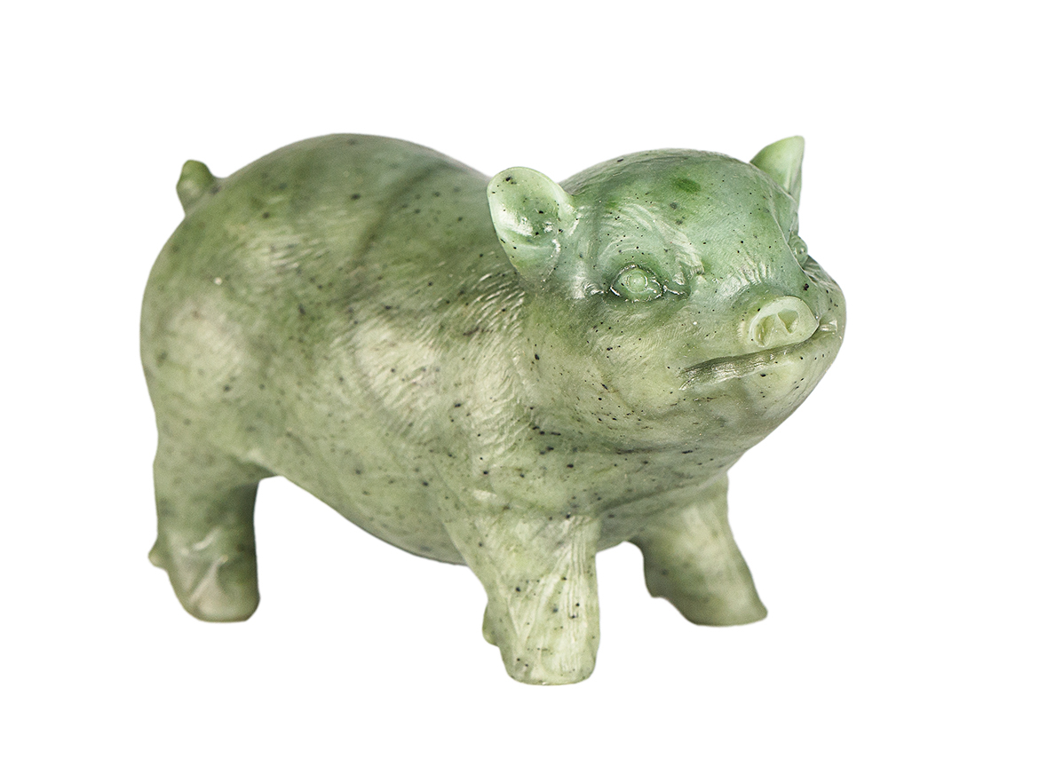 Украшение (фигурка Поросёнка) # 51998, нефрит