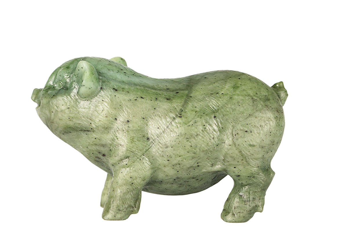 Украшение (фигурка Поросёнка) # 51998, нефрит
