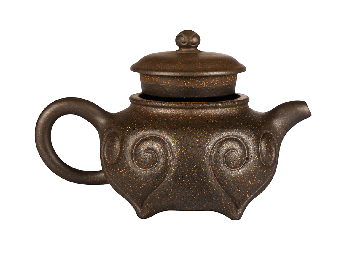 Чайник # 52001, дровяной обжиг/исинская глина, ручная работа, 216 мл.